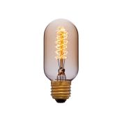 лампа ретро накаливания Vintage форма цилиндр 40W 051-941 T45 F5 GOLDEN/E27 диммируемая