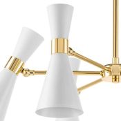Люстра подвесная Lightstar без лампы 816066 DUMO 6х40W E14 белый/золото