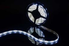 Светодиодная лента Белый 5060 12V  7.2W/m 30Led/метр герм (силикон) 00000000077 SWG530-12-7.2-W-65