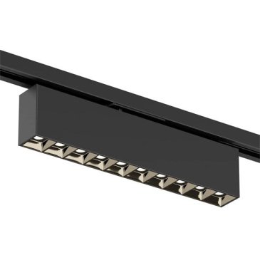 Трековый светильник однофазный  20W Белый теплый SOLID EDDER DK6434-BK IP20 на шинопровод черный