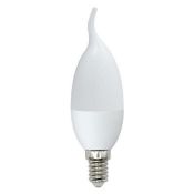 светодиодная лампа свеча на ветру Белый  6W UL-00001773  LED-CW37-6W/DW/E14/FR/O Optima Volpe Уценка!!!