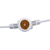 Гирлянда  800W Belt-Light 2 жилы UL-00011810 UDL-K121 шаг 50см патроны E27 провод белый (5м) IP65