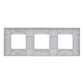 Рамка пластик 3 поста IEK SKANDY SK-M32-K03 SK-F03Gr серый