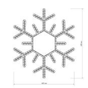 украшение из дюралайта 20W СНЕЖИНКА  Белый 025308 ARD-SNOWFLAKE-M5-600x600-360LED White