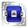 Механизм розетки компьютерной RJ45 кат.6 S70