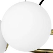 Люстра подвесная Lightstar без лампы 815051 GLOBO 5х40W G9 белый/латунь