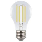 светодиодная лампа шар  A60 Белый теплый  5W UL-00011932 LED-A60-5W-3000K-E27-CL GLY01TR Яркая A++