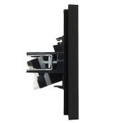 Розетка встраиваемая компьютерная IEK FORTE&PIANO RJ45 кат.5E FP132 черный FP-K10-1-K02