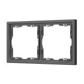 Рамка пластик 2 поста Arlight FRM-NOBE-SFPL-2-GR 054218 серый