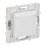 Штепсельная розетка встраиваемая IEK SKANDY 16А SK-R16-16-44-K01 SK-R11W с з/к без з/ш и крышкой арктический белый IP44