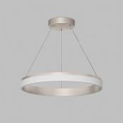 Подвесной светильник  38W Белый теплый DENKIRS RING DK6670-SN 230V круглый никель/белый
