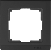 Рамка  пластик 1 пост WERKEL Stark WL04-Frame-01/W0011808 черный