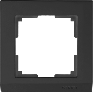 Рамка  пластик 1 пост WERKEL Stark WL04-Frame-01/W0011808 черный