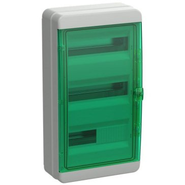 Корпус пластиковый TF5-KP72-N-36-65-K03-K06 КМПн-36 IP65 зеленая прозрачная дверь TEKFOR IEK