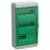 Корпус пластиковый TF5-KP72-N-36-65-K03-K06 КМПн-36 IP65 зеленая прозрачная дверь TEKFOR IEK