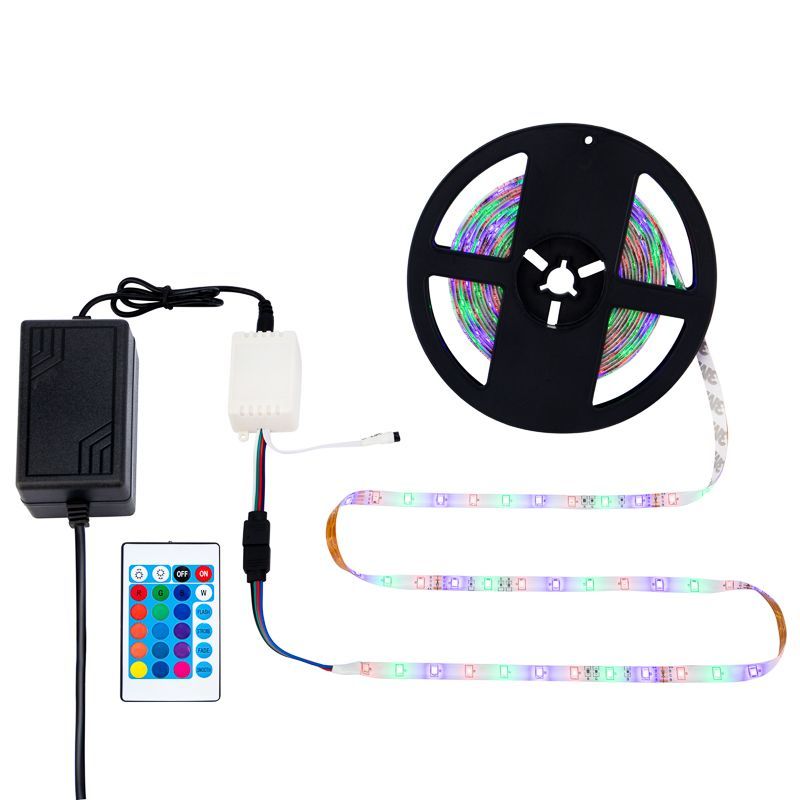  Комплект светодиодной ленты RGB 142-402 с блоком питания 5 метров IP65 LAMPER
