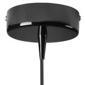 Подвесной светильник без лампы Lightstar 804117 CONICITA 1х40W E14 конус черный/белый