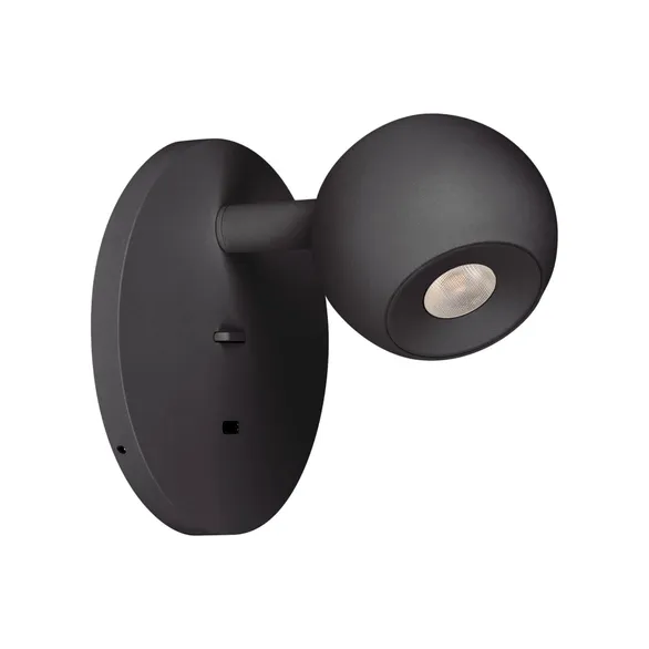 светильник  6W Белый теплый 058480 SP-OTTORI-WALL-CHARGE (WH, 30 deg, 230V, USB-C) круглый накладной черный