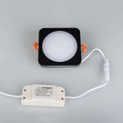 Встраиваемый светильник  10W Белый дневной  022008 LTD-96x96SOL-BK-10W 4000K 220V IP44 квадратный черный