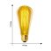 лампа ретро накаливания Vintage форма конус 60W UL-00000482 IL-V-ST64-60/GOLDEN/E27 VW02 диммируемая лампа ретро накаливания Vintage форма конус 60W UL-00000482 IL-V-ST64-60/GOLDEN/E27 VW02 диммируемая