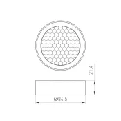 Фильтр сетчатый с посадочным кольцом LGD-HONEYCOMB-RING-R85 (WH) 046765