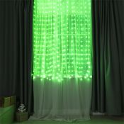 Умная гирлянда «Занавес» RGB серебристая нить, управление с приложения, USB, 2х2 м., USB, 400 Led, IP20