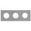 Рамка стеклянная 3 поста Arlight GLARE 043840 FRM-GLARE-GC-3-GR серый