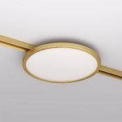 Трековый светильник однофазный  15W Белый теплый SHINE FLOW DK5763-SB IP20 на шинопровод латунь