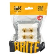 Розетка встраиваемая аудио IEK BRITE BR-S40-K01 РА10-БрБ белый
