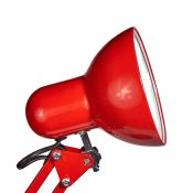 светильник настольный без лампы TLI-221  E27 UL-00002121 на струбцине красный