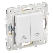 Выключатель жалюзи 10А SK-V12W арктический белый SK-V15-0-10-K01 SKANDY IEK