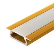 Встраиваемый алюминиевый профиль KLUS MIC-F-2000 ANOD Gold Deep 017649 Встраиваемый алюминиевый профиль KLUS MIC-F-2000 ANOD Gold Deep 017649