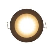 Встраиваемый светильник без лампы DENKIRS ENKEL DK3012-BK GU10 черный круглый IP44