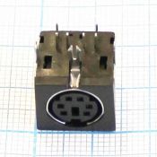 Mini DIN Гнездо на плату 6pin