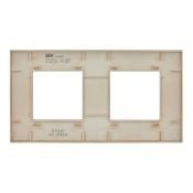 Рамка пластик 2 поста IEK SKANDY SK-M22-K98 SK-F02Sa песочный