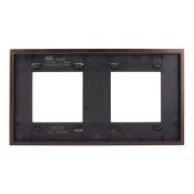 Рамка металлическая 2 поста IEK SKANDY SK-M22-M-K30 SK-F32Br шоколад