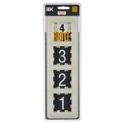 Рамка стеклянная 4 поста IEK BRITE BR-M42-G-41-K98 РУ-4-2-Бр песчаный RE