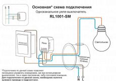 Реле-выключатель DENKIRS RL1001-SM/1 250W одноканальное Wi-Fi
