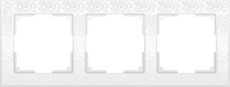 Рамка пластик 3 поста WERKEL Flock WL05-Frame-03 белый Рамка пластик 3 поста WERKEL Flock WL05-Frame-03 белый