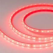 Светодиодная лента Красный 2835 24V  4.8W/m 60Led/метр герм (полная силиконовая экструзия) 034182  RTW-PFS-A60 LUX IP68