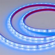 Светодиодная лента Синий 2835 24V  4.8W/m 60Led/метр герм (полная силиконовая экструзия) 034160 RTW-PFS-A60 LUX IP68