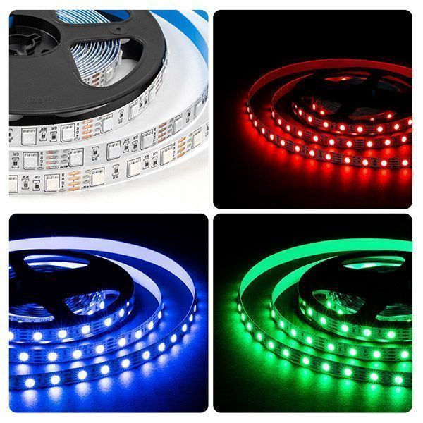 Светодиодная лента RGB 5050 12V 14.4W/m 60Led/метр LSE-271 Эконом IP20 Светодиодная лента RGB 5050 12V 14.4W/m 60Led/метр LSE-271 Эконом IP20