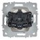 Штепсельная розетка встраиваемая IEK BRITE 16А BR-R14-16-K91 РС14-1-0-БрАБ с з/к и шторками арктический белый