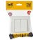 Выключатель встраиваемый двухклавишный IEK BRITE BR-V20-0-10-K91-F ВСР10-2-0-БрАБ в сборе арктический белый