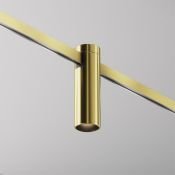 Трековый светильник 5W Белый теплый TR143-1-5W3K-W-BS Фокус / Focus Led Flarity IP20 латунь