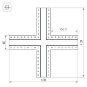 Крестовина для профиля SL-LINIA32-FANTOM  030099
