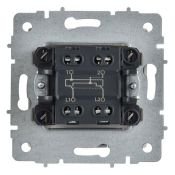 Выключатель встраиваемый одноклавишный перекрестный IEK BRITE BR-V13-0-10-K91 ВС10-1-3-БрАБ арктический белый
