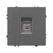 Розетка встраиваемая компьютерная RJ45 кат.6 Arlight 054307 SCT-NOBE-MPC1-SFPL-GR серый