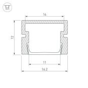 алюминиевый профиль KLUS PDS-SM-3000 ANOD 038815