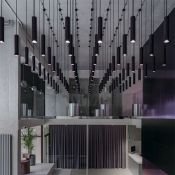 Подвесной светильник без лампы Maytoni Фокус / Focus GU10х1 P075PL-01B черный